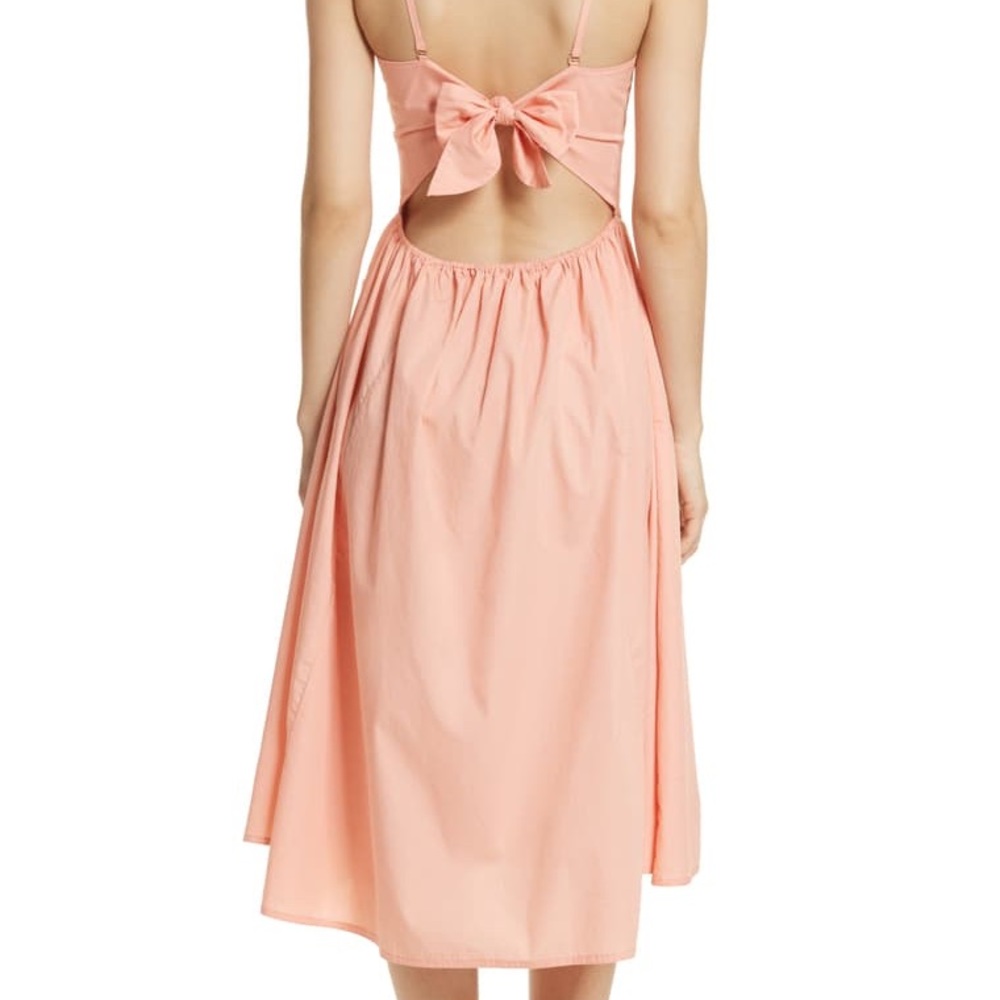 Free People Peach Poplin dress NWT